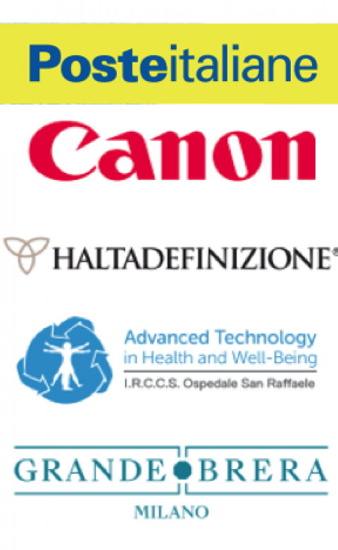 Poste Italiane, Canon Italia, Haltadefinizione (Panini Cultura), Grande Brera e CTA Salute e Benessere (IRCCS San Raffaele)